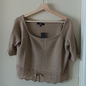 NWT Lulu's crochet top